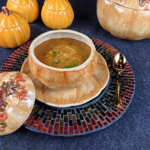 Golden Harvest Soup with Sweet Pumpkin Yogurt