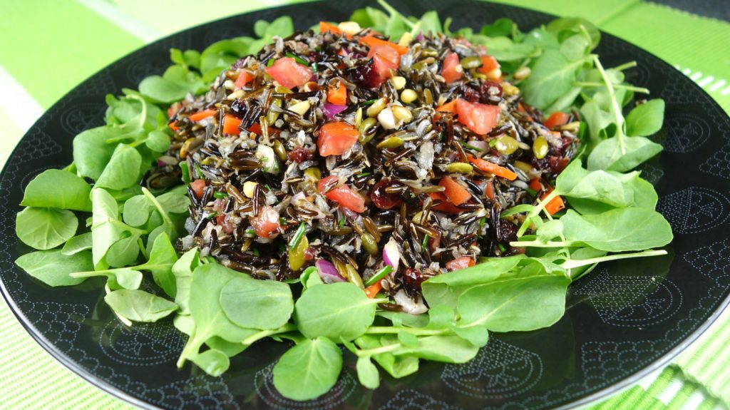 Wild Rice Salad with Apple Cider Vinaigrette Food for Your Body, Mind