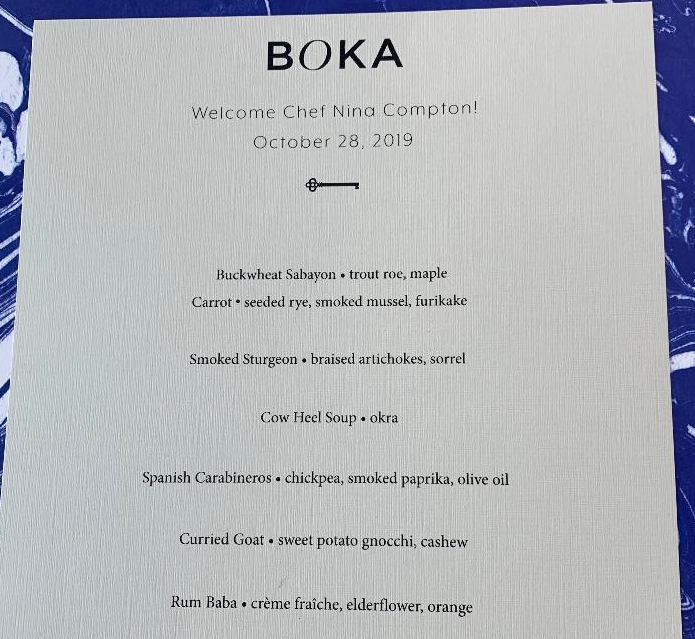 Boka Restaurant, Your Signature Dishes, Chef Nina Compton, Signature